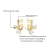 Brinco Meia Argola Asas de Borboleta Folheado a Ouro 18k - Nanda Jóias Personalizadas e Folheadas a Ouro