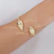 Bracelete Formato Gota nas Pontas Folheado a Ouro 18k - Nanda Jóias Personalizadas e Folheadas a Ouro