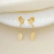 Brinco Flor E Folha Na Corrente Folheado A Ouro 18k - comprar online