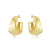Brinco Duas Argolas Aro Grosso Folheado a Ouro 18k