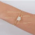 Bracelete Com Aros e Coração Cravejado Folheado a Ouro 18k. - Nanda Jóias Personalizadas e Folheadas a Ouro