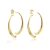 Brinco Fios Curvados Folheado a Ouro 18k