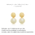 Brinco Base Craquelada E Com Pérola Folheado A Ouro 18K - Nanda Jóias Personalizadas e Folheadas a Ouro