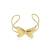 Bracelete Regulável Borboleta Folheado a Ouro 18k