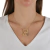 Colar Personalizado Letra Inicial Com Nome e Corações Folheado A Ouro 18k - comprar online