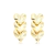 Brinco Corações Ondulados Folheado a Ouro 18k - comprar online