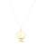 Colar Personalizado Redondo Com Bonecos Menina Ou Menino E Gravação Folheado A Ouro 18k