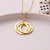Colar Elos Trançados Nome Personalizado Folheado a Ouro 18k.