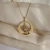Colar Personalizado Aro Com Gravação Menina Folheado A Ouro 18k
