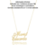 Colar Personalizado De Nome Composto Folheado A Ouro 18k - loja online