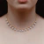 Chocker Corações de Pérolas Folheado a ouro 18k.