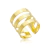 Anel Ramos de Folhas Folheado a Ouro 18k.