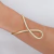 Bracelete Aro Com Volta Folheado a Ouro 18k