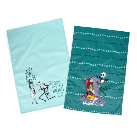 Set de repasadores - Nightmare Before Christmas Jack and Sally Cotton