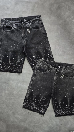 bermuda mom jeans cristal gris oscuro - nvo