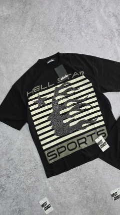 Remera hellstar flame cristal ox - calidad OG - WEST COAST