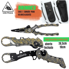 Conjunto Alicate Multifuncional Super Grip+ Alicate pega peixe retrátil