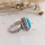 Anillo de Plata con Turquesa de Arizona - tienda online