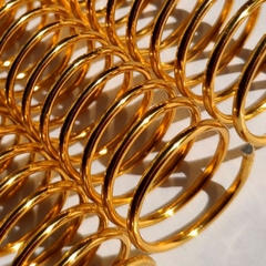 Espiral metálico 1" 1/2 dourado