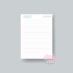 Refil / Miolo Impresso A5 para Caderno Pautado