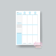 Refil de Planner 2024 - Modelo Box - Ideal para caderno de discos, tipo sistema inteligente - comprar online