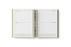 Miolo Impresso A5 para Agenda 2024 - 2 dias por página - com horários - BP na internet