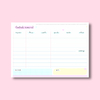 Refil / Miolo para Desk Planner Candy - Visão Semanal