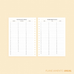 Refil / Miolo Impresso A5 para Planner 2025 - Tudo Para Encadernação