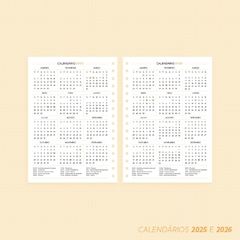 Refil / Miolo Impresso A5 para Planner 2025