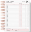 Refil / Miolo Impresso A5 para Agenda de Manicure (agendamento de horários) - 2025