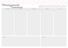 Refil / Miolo para Desk Planner - Visão Semanal na internet
