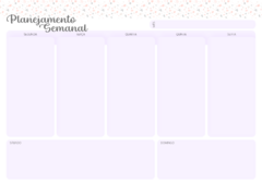 Refil / Miolo para Desk Planner - Visão Semanal - loja online