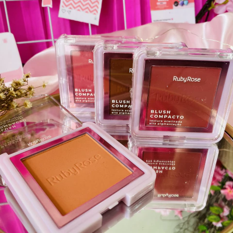 BLUSH COMPACTO - RUBY ROSE - QUADRAD