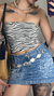 MINI SKIRT CARGO JEANS Y2K na internet