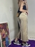 VINTAGE MIDI SKIRT VELUDO - Pérola Garimpos