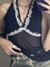 VINTAGE TOP LACE BLACK