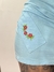 MINI SKIRT BEACH FLOWERS BLUE - Pérola Garimpos