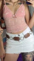MINI SKIRT WHITE JEANS Y2K - comprar online