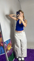 UPCYCLING TOP ALEX BLUE - Pérola Garimpos