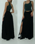 MAXI SKIRT ALL BLACK C/ FENDAS