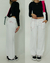 CALÇA WHITE & PINK FLOWERS Y2K