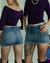 MINI SKIRT JEANS Y2K C/FENDA EM ZIPER