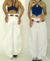 VINTAGE BAGGY WHITE JEANS