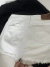 MINI SKIRT WHITE JEANS Y2K