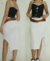 MIDI SKIRT WHITE