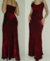 DRESS LONG RED