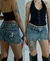 MINI SKIRT Y2K JEANS FLOWERS