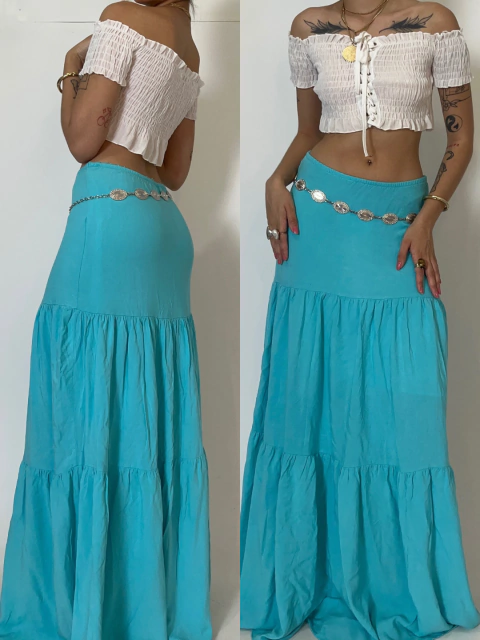 MAXI SKIRT CLARA BLUE