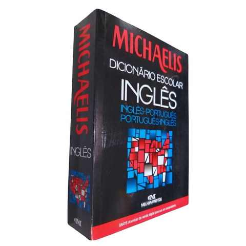 Livro Físico Dicionário Escolar Inglês-Português Português-Inglês Michaelis