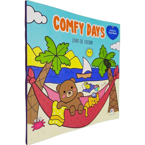 Livro de Colorir Comfy Days Coleção Comfy & Cozy Books Aleksandra Bozhbova (Ilustrações)